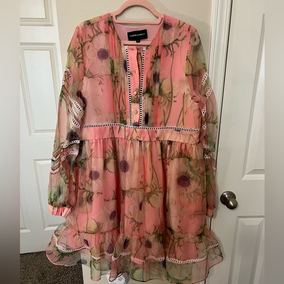 CYNTHIA ROWLEY POPPY ORGANZA DRESS - Picture 2 of 3